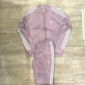 Adidas Women’s Purple Tracksuit Set (M)